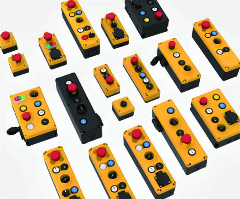 Various configurations of KINRED lift maintenance boxes