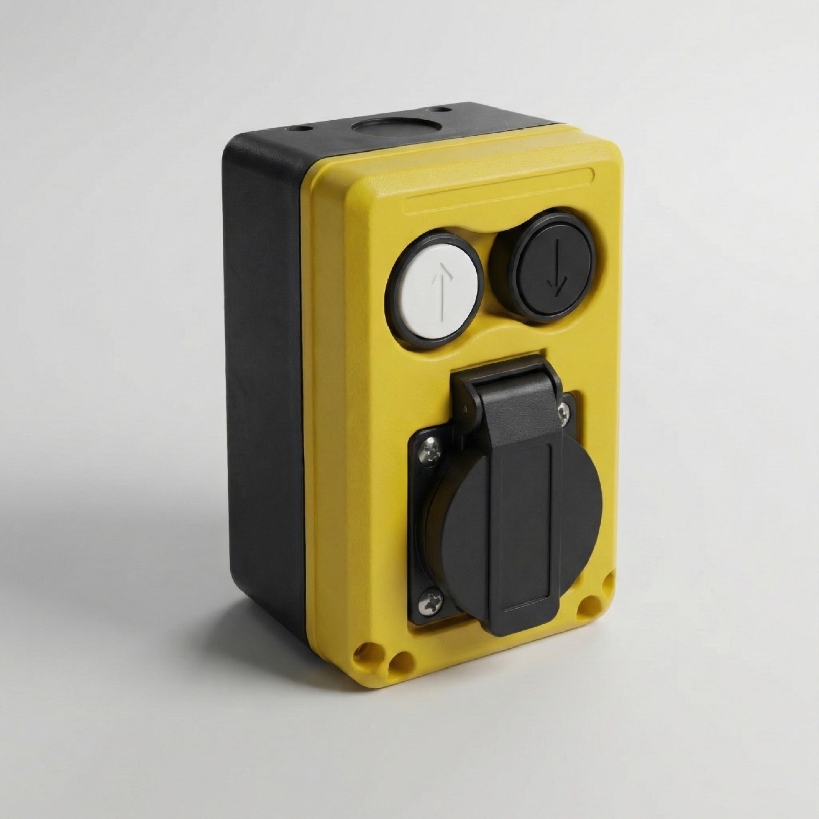 Integrated power socket on a KINRED lift maintenance box