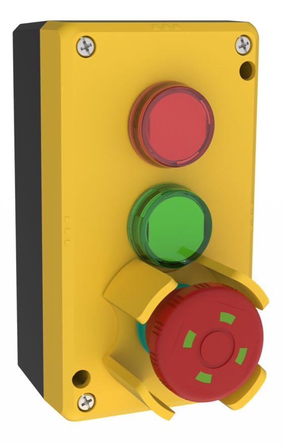 Maintenance Box KEB-A3A004 – 3 Openings, 76 × 76 × 56 mm