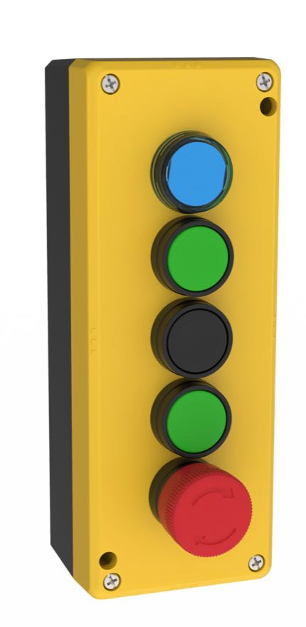 Maintenance Box KEB-A5B002 – 5 Openings, 200 × 76 × 59,6 mm