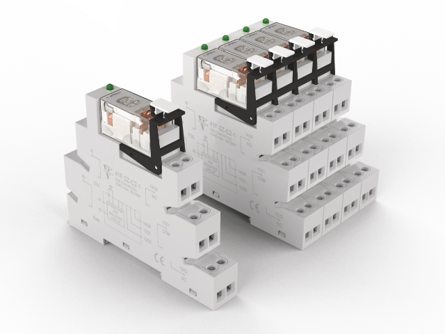 KINRED 41F relay socket for DIN rail mounting