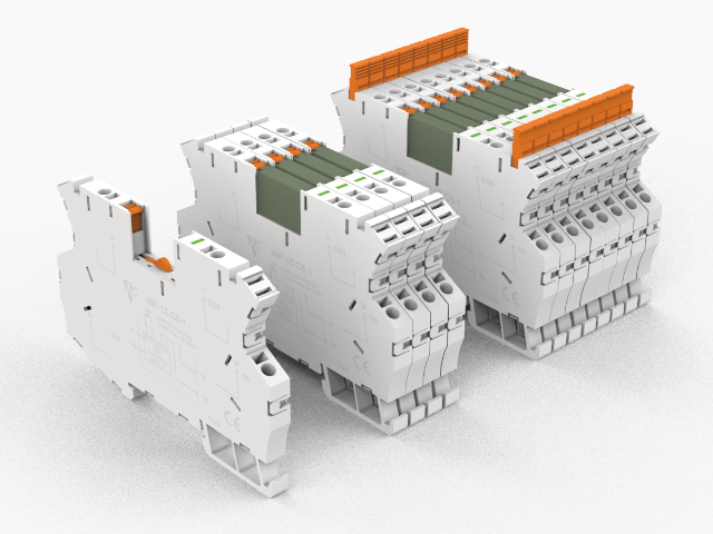 KINRED 49F relay socket for DIN rail mounting