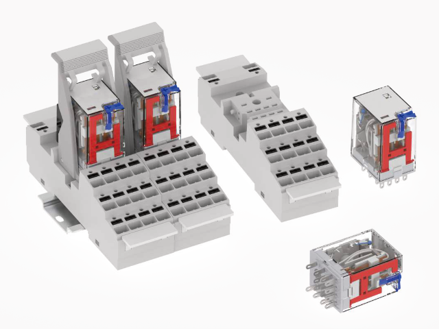 KINRED ZJ18F plug-in relay with plug-in and screw terminals