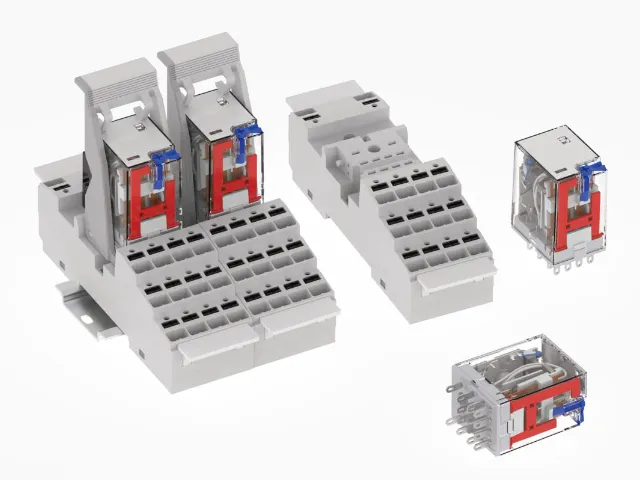 KINRED ZJ18F plug-in relay with plug-in and screw terminals