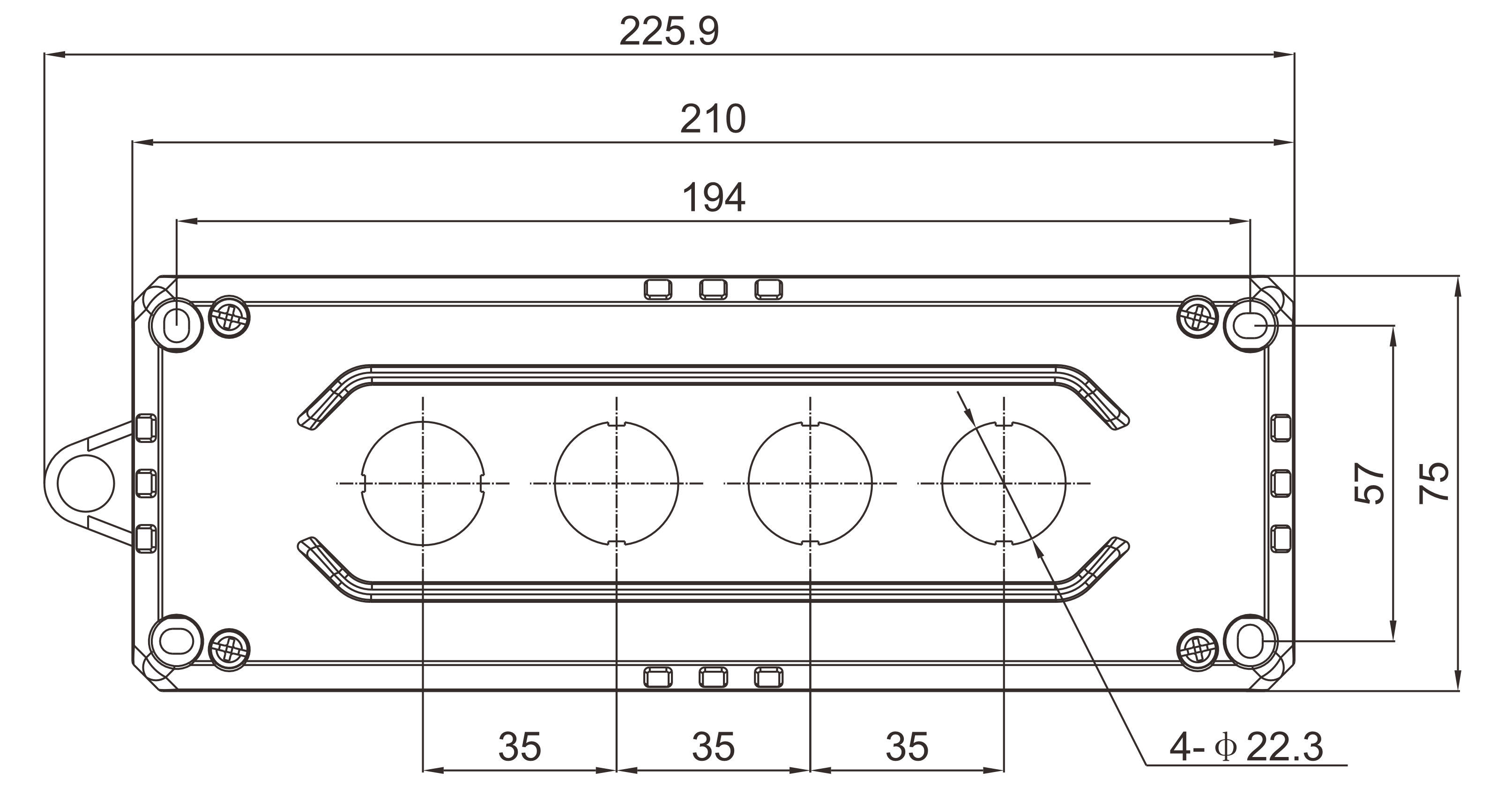 KEB-S4A — Front view