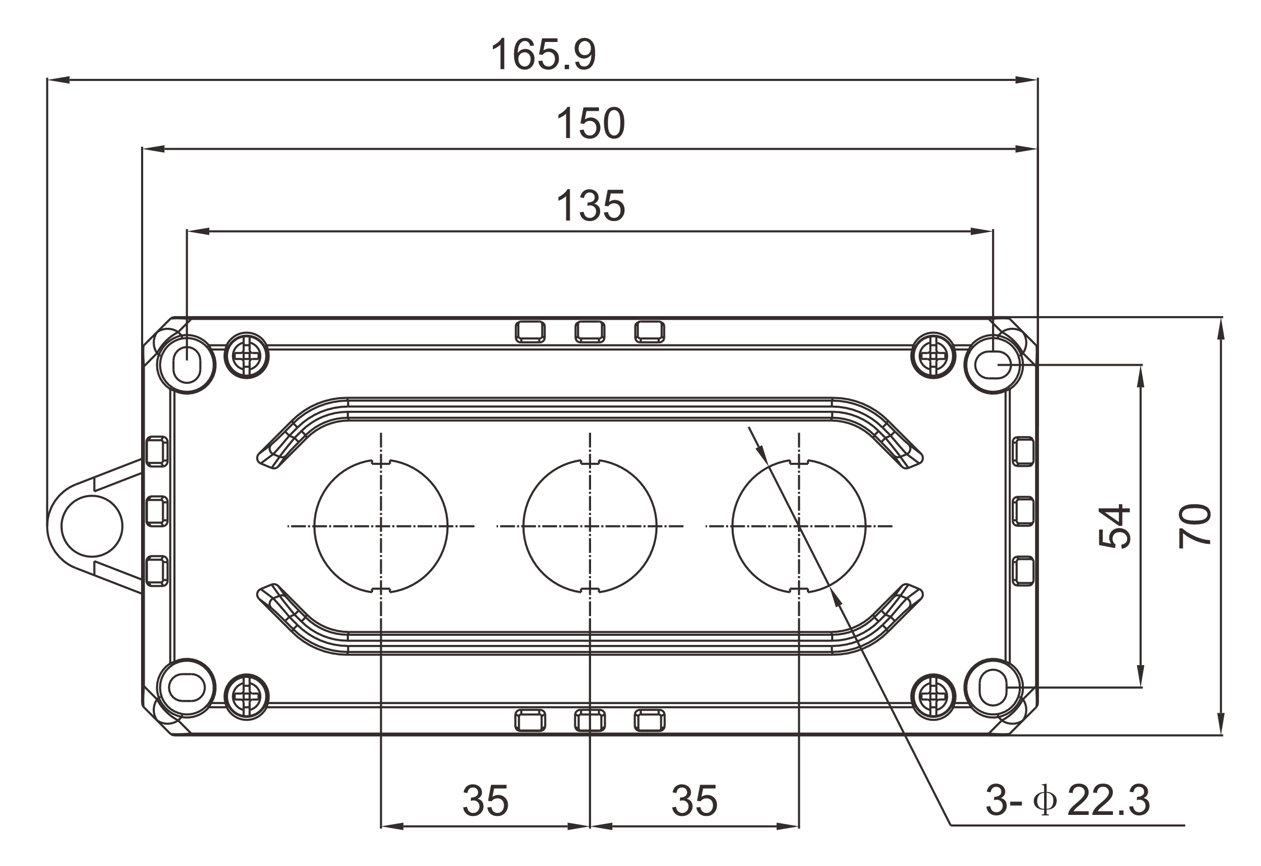 KEB-S3A — Front view